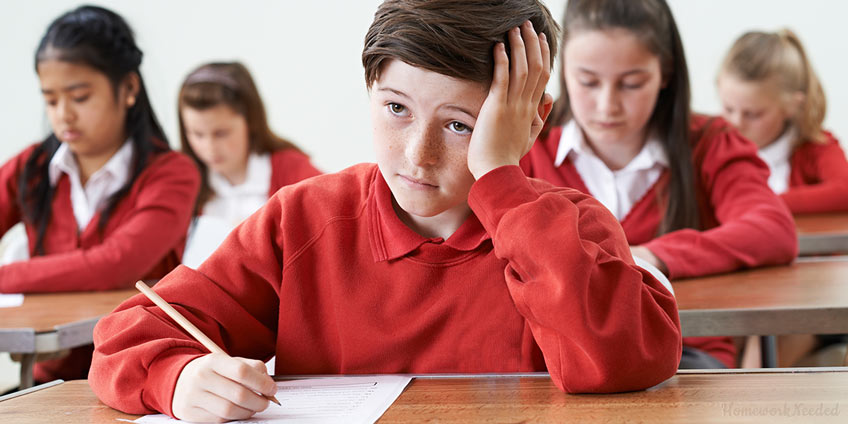 Pupils Writing Exam